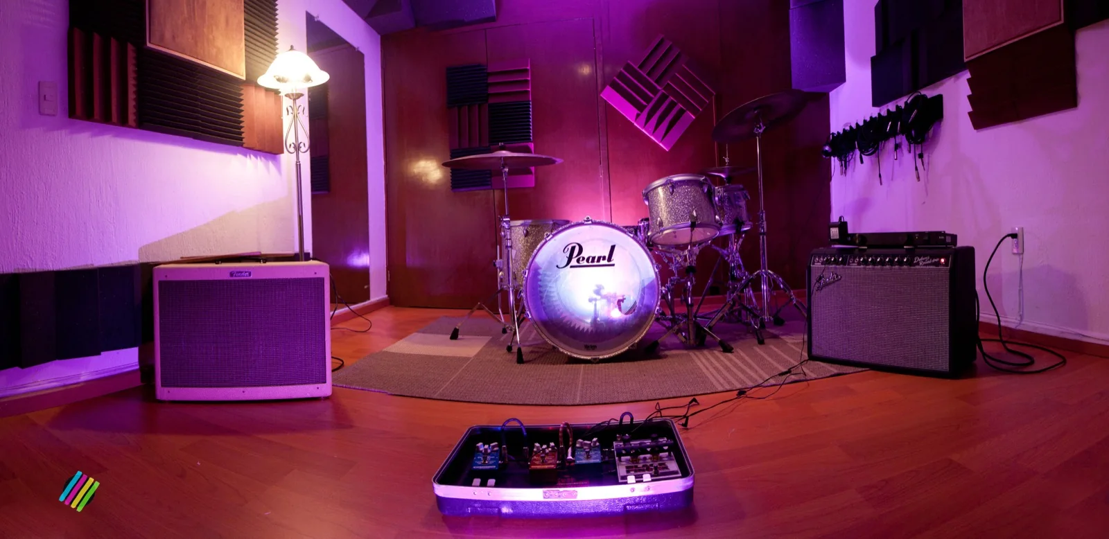 Panoramic view of the studio at Grandma’s, 2010–2012